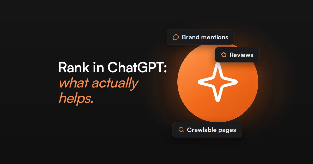 How to Rank in ChatGPT: What Actually Helps