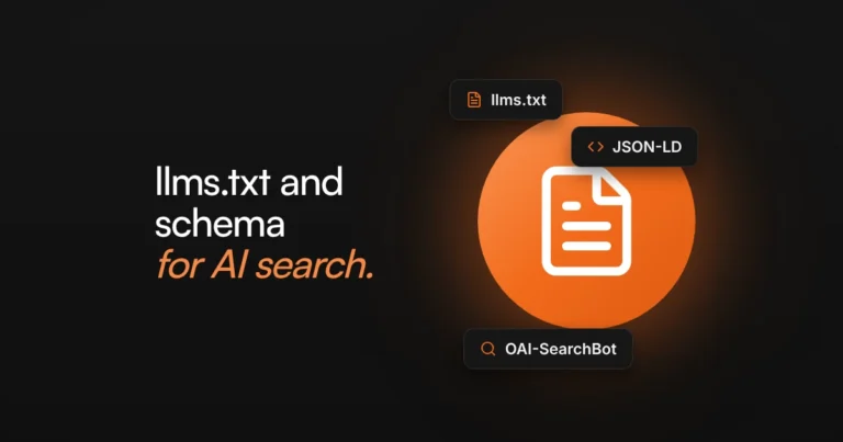 llms.txt and Schema for AI Search: Setup Guide