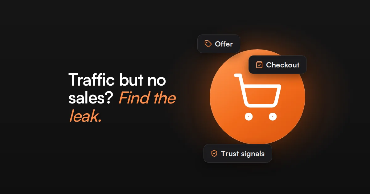 Website Traffic but No Sales? Here’s What to Check
